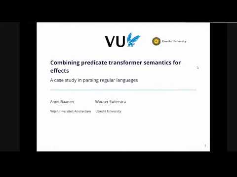 MSFP 2020 - Anne Baanen - Combining Predicate Transformer Semantics for Effects