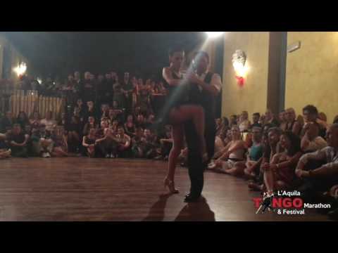  Neri Piliu  and  Yanina Quiñones  are  dancing  at  L'Aquila Tango Marathon & Festival  in  2016