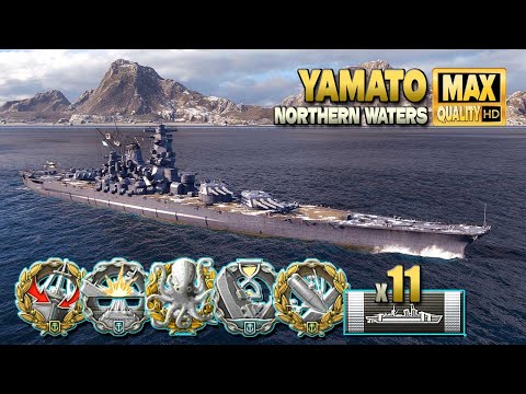 Battleship Yamato: Huge slaps for the enemies - World of Warships