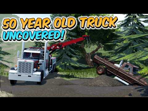 Uncovering A 50 YEAR OLD Pickup Truck Found In A Ditch In American Plains Mudding!