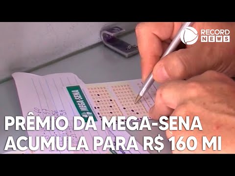 Mega-Sena acumula pela 11ª vez e prêmio vai a R$ 160 milhões