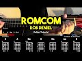 RomCom - Rob Deniel | Easy Guitar Chords Tutorial For Beginners (CHORDS & LYRICS) #guitarlessons