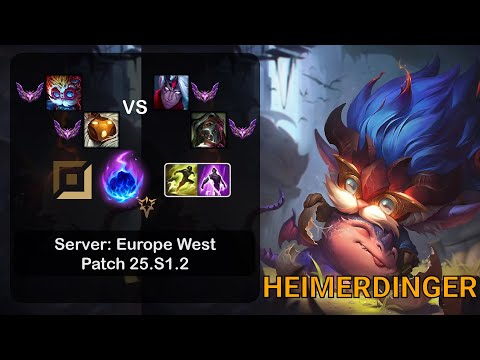 Heimerdinger APC + Bard vs Varus + Renata Glasc - EUW Master - Patch 25.S1.2