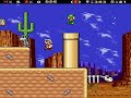 SMW Custom Level Sand Plateau Desert