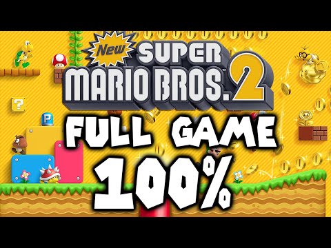 New Super Mario Bros. 2 - Full Game 100% Walkthrough (4K)