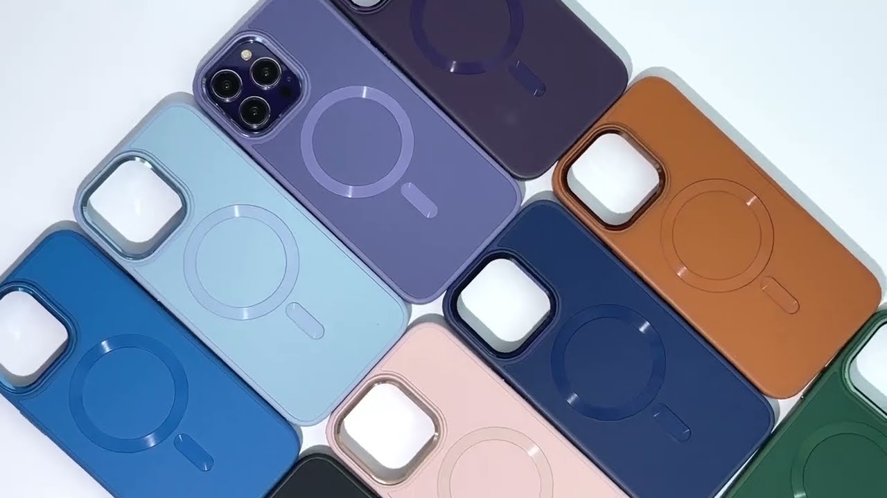 Кожаный чехол Bonbon Leather Metal Style with MagSafe для Apple iPhone 14 (6.1")