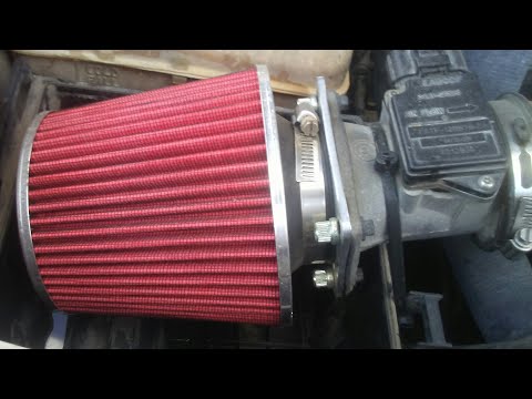 Installing the high-flow filter on a Ford Ranger
