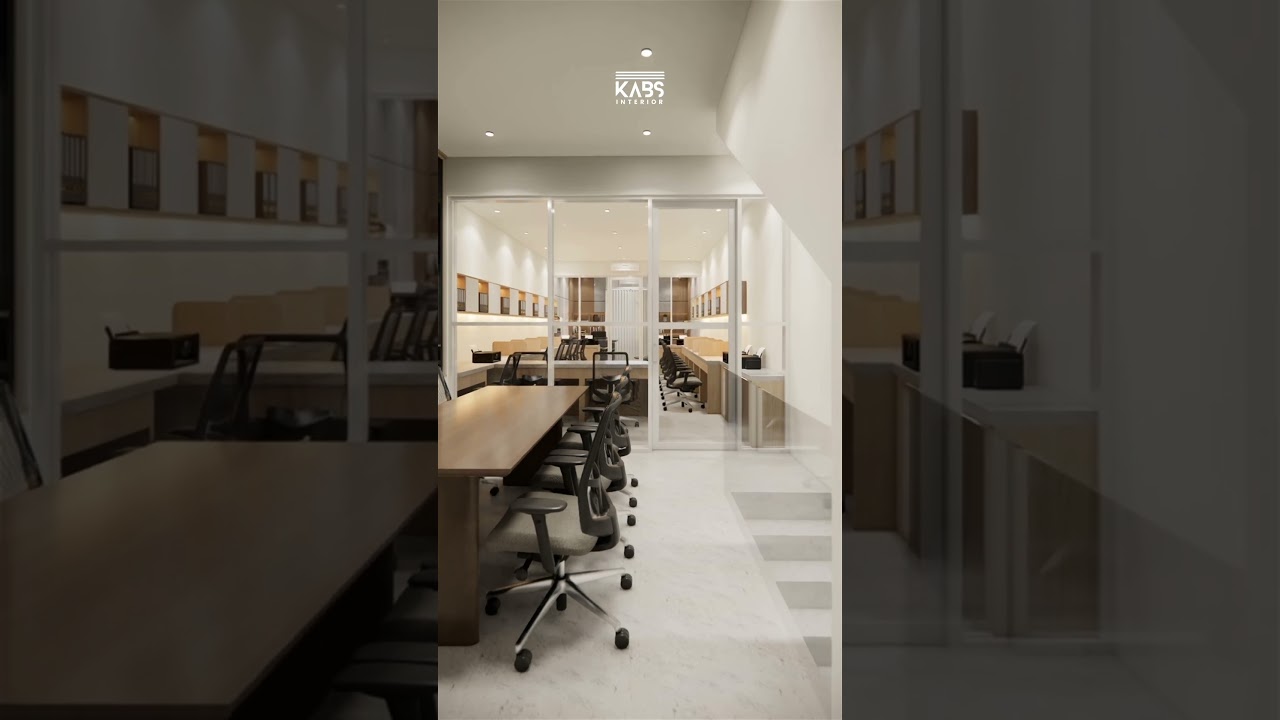 3D DESAIN KANTOR MINIMALIS #interiordesign #kantorminimalis #kantormewah #kabsinterior