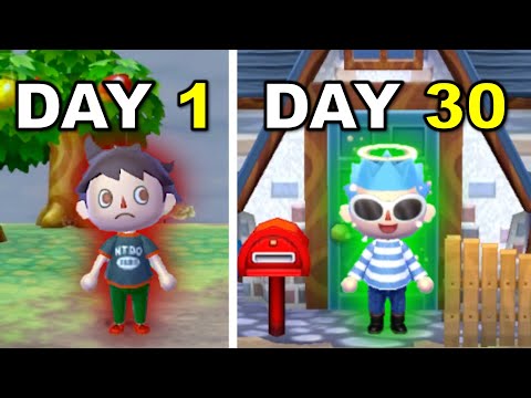 I Played 30 Days in Animal Crossing New Leaf