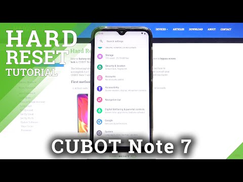 How to Hard Reset CUBOT Note 7 – Factory Reset / Wipe Data