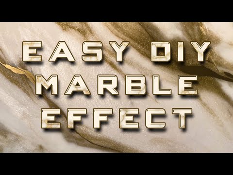 Quick & Easy Antique White Gold Marble Effect With Resin (Tutorial)