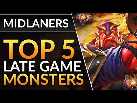 Top 5 Mid Lane Heroes who are MONSTERS LATE GAME - Pro Drafting Tips | Dota 2 Guide