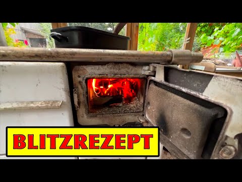 Blitzrezept: Schmorgurken auf dem Holzofen