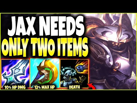 This Jax On-Hit Build needs only TWO ITEMS to melt ANY TARGET, Tank/Squishy 🔥 LoL Top Jax Gameplay
