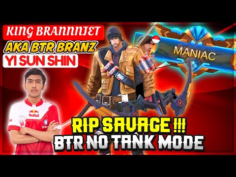 RIP SAVAGE !!! BTR No Tank Mode [ KING BRANNNJET Yi Sun Shin ] Mobile Legends