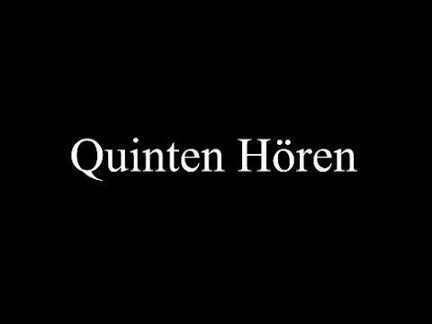Quinten Hören. 8 Minuten Intervalle zum Üben