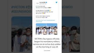Download lagu VICTON members get together & send off Seungwoo on enlistment day #shorts mp3