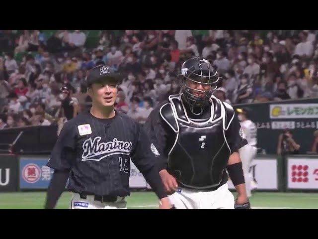 【7回裏】打線の援護に応える完璧な仕事ぶり!! マリーンズ・美馬学 7回117球無失点の好投を見せる!! 2022年9月1日 福岡ソフトバンクホークス 対 千葉ロッテマリーンズ