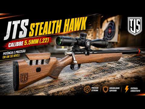 CILINDRO ESCONDIDO - Conheça JTS Stealth Hawk 5.5mm a PCP Que Parece um Rifle 308