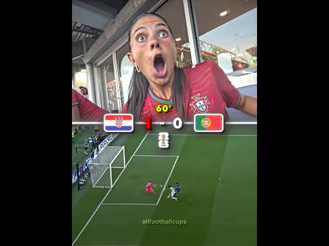 Celine’s Reaction to Portugal vs Croatia 🥰❤️‍🩹