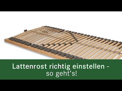 Adjusting the slatted frame correctly - here's how!