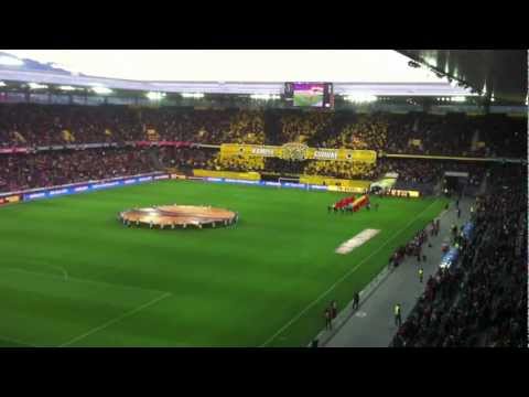 20.09.2012 Young Boys Bern - FC Liverpool Stimmung, Einlauf, Hymne, Pyro