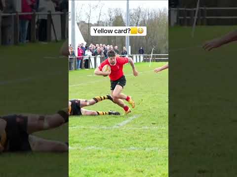 Is this a yellow card?👀😳🟨 #rugby