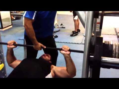 Charbel Sokhen lifting 200 kg @ CCJ gym with coach Jean