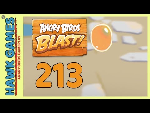 Angry Birds Blast Level 213 - 3 Stars Walkthrough, No Boosters