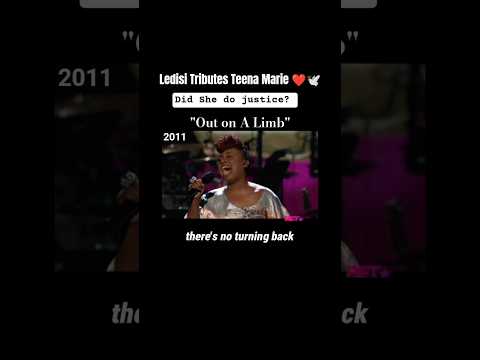 Thumbnail for Ledisi Tributes Teena Marie Singing — "Out on A Limb" Live @ BET Awards (2011) #lyrics by Ledisi