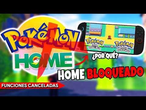 POKEMON HOME CANCELADO y OTRAS FUNCIONES BORRADAS en POKEMON ROJO FUEGO VERDE HOJA NINTENDO SWITCH
