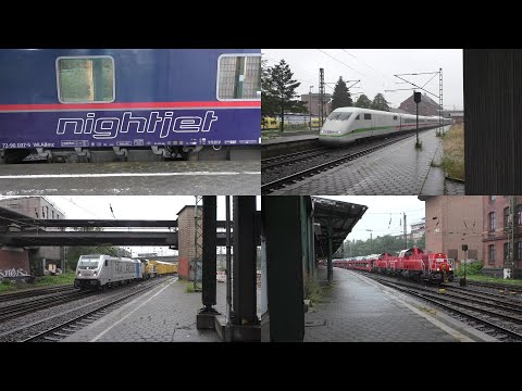 Bahnverkehr in Hamburg-Harburg(2020) mit Nachtzügen, ICE 1, 2, 4 & T, Metronom, Güterzügen uvm.