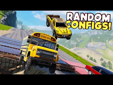 Random Config Racing On The FASTEST, STEEPEST Hill In BeamNG Drive! Complete DESTRUCTION