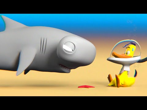 Paperotti in 'DUCK DIVER' 🦆🦈 The Silly Funny Duck - Animated Short