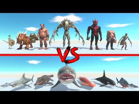 Infernal animals vs Aquatic animals - Animal Revolt Battle Simulator