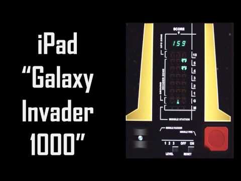 Galaxy Invader 1000 Retro Game Video
