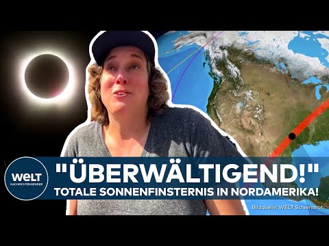 Video Thumbnail: TOTALE SONNENFINSTERNIS: Von Kanada bis Mexiko! Millionen Menschen feiern astronomisches Spektakel!