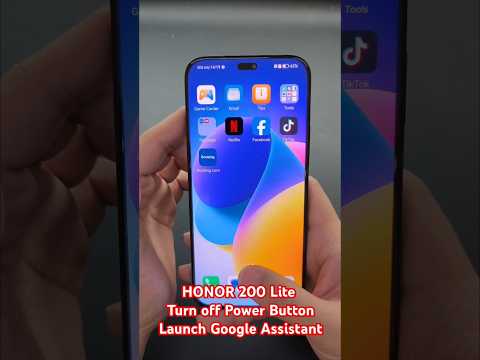 HONOR 200 Lite Turn off Power Button Launch Google Assistant