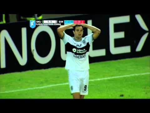 Vegetti se pierde el triunfo. San Martín (SJ) 1 - Gimnasia 1. Primera División 2015. FPT.
