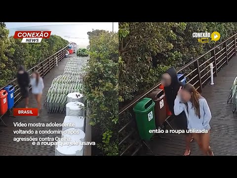 Vídeo: Video mostra adolescente voltando a condominio após agressões contra Orelha.