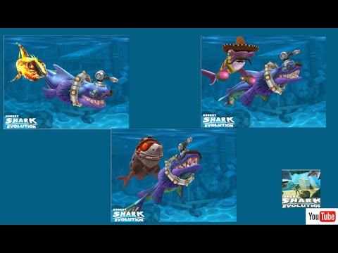 Mariachi, Trials & Lava Baby - Gameplay Hungry Shark Evolution