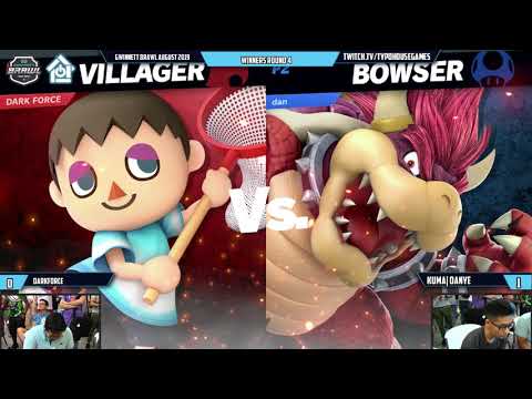 Gwinnett Brawl August 2019 - DarkForce(Villager) VS Kuma| Danye(Bowser) - W. Round 3