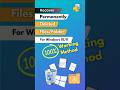 Recover Permanent Deleted Files On Windows 10 11