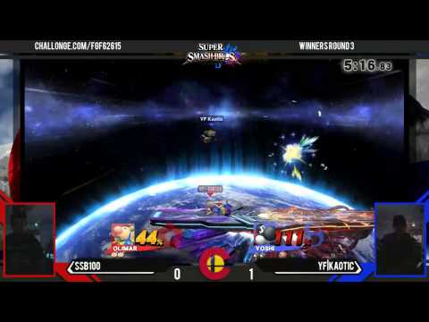 FGF1 - SSB100 (Donkey Kong, Olimar) Vs. YF.Kaotic (Yoshi, Falco) WR3 - Smash 4