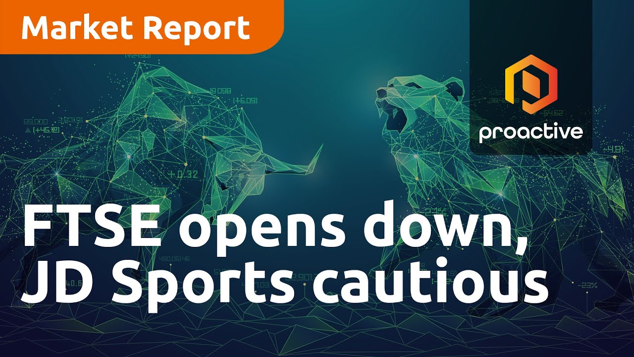 FTSE opens down, JD Sports remains cautious after uptick in profits - Market Report
