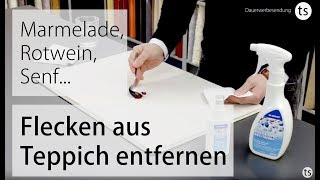Dr. Schutz Fleck & Weg Fleckenentferner Produkttest / Marmeladen Fleck entfernen- Teppichscheune.de