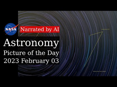 APOD: 2023-02-03 - Polaris and the Trail of Comet ZTF (Narrated by Brian)