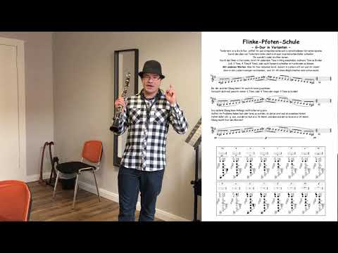 Klarinette lernen - G-Dur in Varianten 1 (deutsche Klarinette)