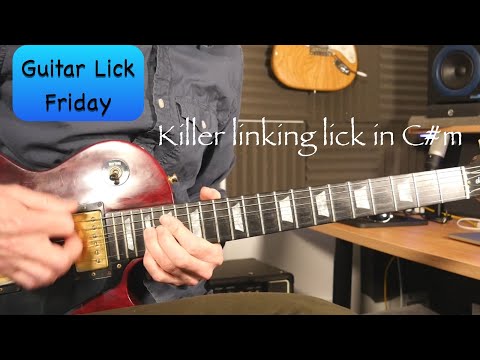 Killer Pentatonic Linking Lick in C#m - Guitar Lick Friday Week 239