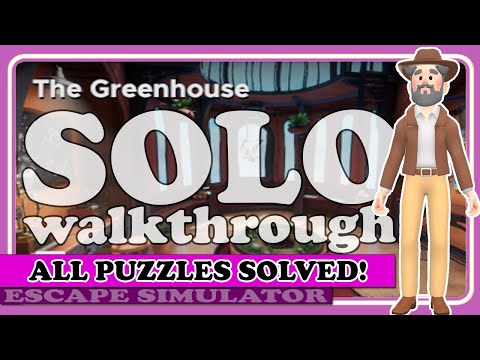 How to Solve ALL Puzzles for THE GREENHOUSE in Escape Simulator (DLC)! | Game Guide